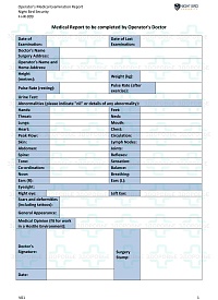 F-HR-009 Doctors Medical Examination Report Iraq (Ирак)